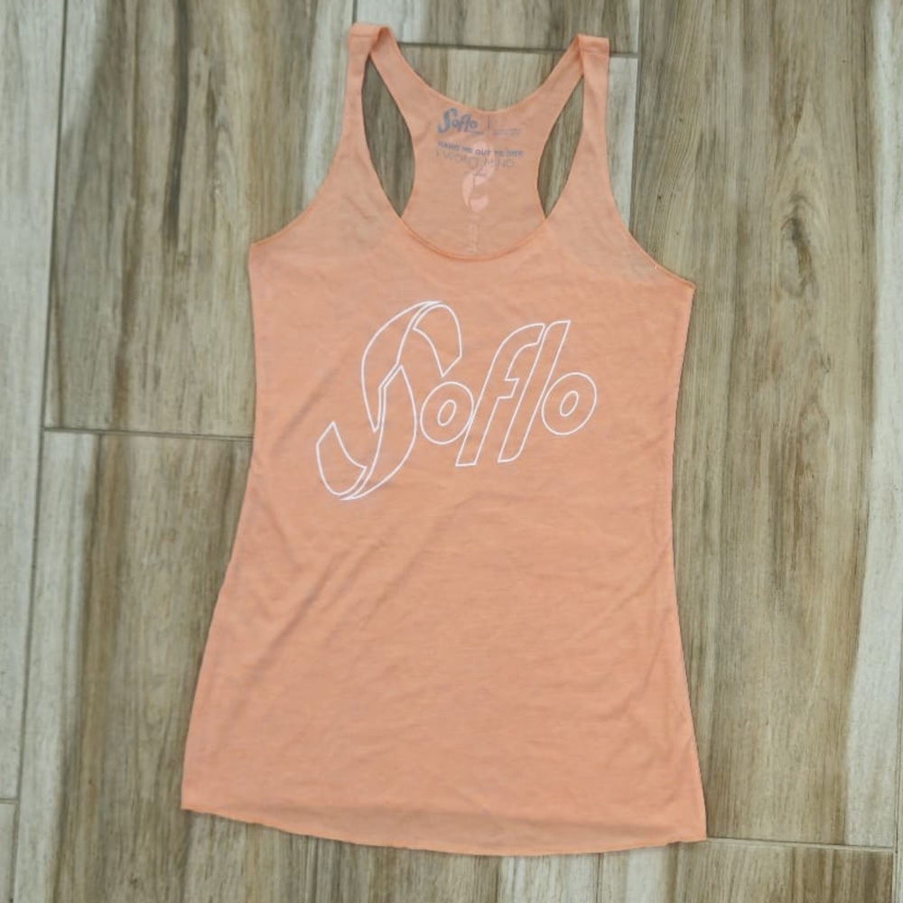 NWT Soflo Riders Women's Orange Tank Top size XS